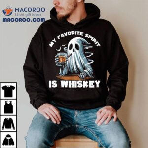 My Favorite Spirit Is Whiskey Funny Ghost Drinking Tshirt