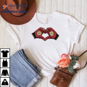 Nazeeh Johnson And Travis Kelce Heart Kansas City Chiefs Tshirt