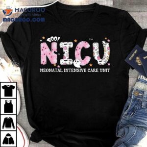 Nicu Nurse Halloween Spooky Pumpkin Neonatal Intensive Care Tshirt