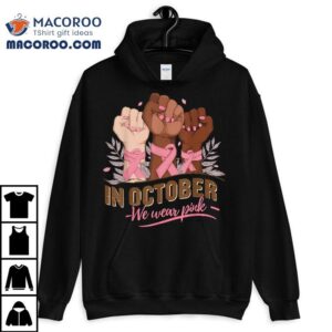 October We Wear Pink Halloween Breast Cancer Awareness Shirt