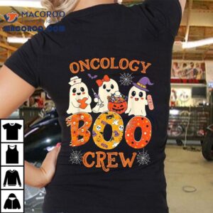 Oncology Boo Crew Funny Ghost Halloween Spooky Costume Nurse Tshirt