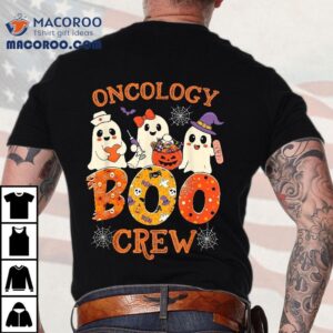 Oncology Boo Crew Funny Ghost Halloween Spooky Costume Nurse Tshirt