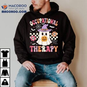 Ot Occupational Therapy Halloween Retro Ghos Tshirt
