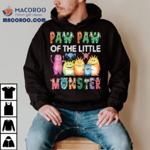 Paw Of The Little Monster Kids 1st Birthday Party Shirt