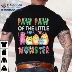 Paw Of The Little Monster Kids St Birthday Party Tshirt