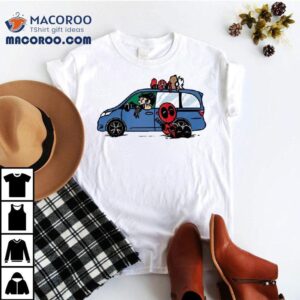 Peanuts Pool Deadpool Wolverine And Dogpool Chibi Tshirt
