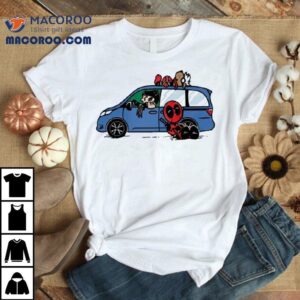 Peanuts Pool Deadpool Wolverine And Dogpool Chibi Tshirt