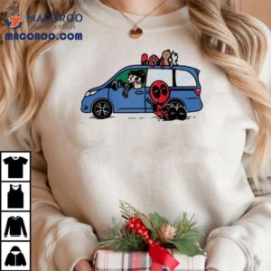 Peanuts Pool Deadpool Wolverine And Dogpool Chibi Tshirt