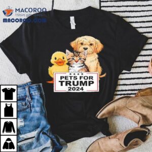 Pets For Trump Duck Cat Dog Donald Trump Tshirt