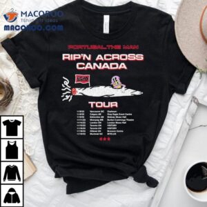 Portugal. The Man Rip N Across Canada Tour Shirt 2 Portugal The Man Rip N Across Canada Tour Tshirt
