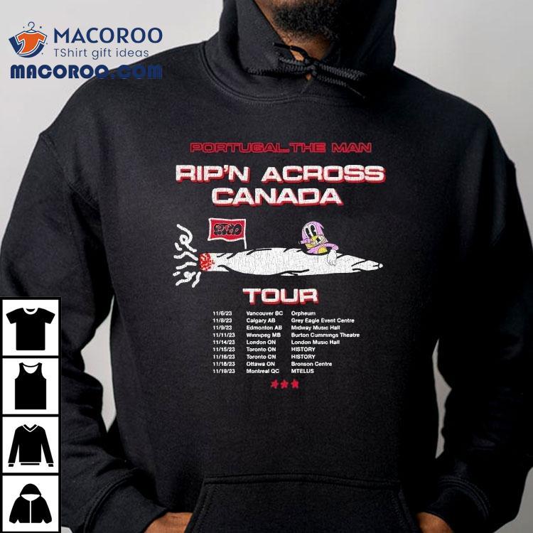 Portugal. The Man Rip N Across Canada Tour Shirt Portugal. The Man Rip N Across Canada Tour Shirt