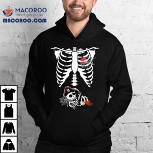 Pregnancy Pirate Baby Skeleton X Ray Halloween Costume Tshirt