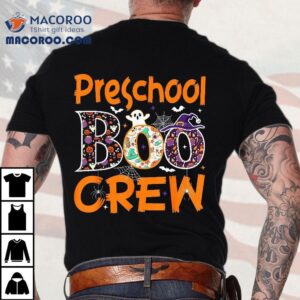 Preschool Boo Crew Funny Halloween Teacher Tshirt