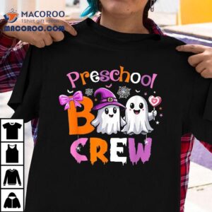 Preschool Boo Crew Halloween Costume Teacher Kid Shirt