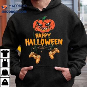 Pumpkin Gaming Gamer Happy Halloween For Boy Shirt