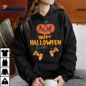 Pumpkin Gaming Gamer Happy Halloween For Boy Shirt