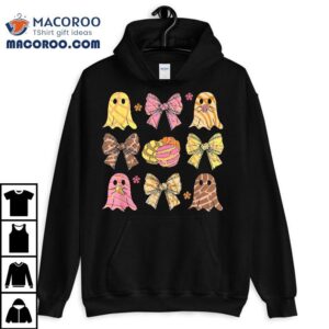 Retro Boo Ghost Conchas Coquette Bow Mexican Funny Halloween Shirt