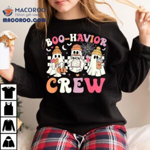 Retro Boo-havior Crew Behavior Analyst Halloween Aba Rbt Shirt