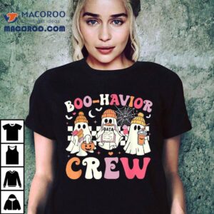 Retro Boo Havior Crew Behavior Analyst Halloween Aba Rb Tshirt