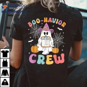 Retro Boo Havior Crew Behavior Analyst Halloween Aba Rb Tshirt