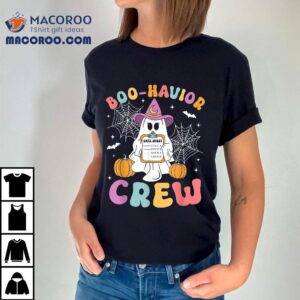 Retro Boo Havior Crew Behavior Analyst Halloween Aba Rb Tshirt