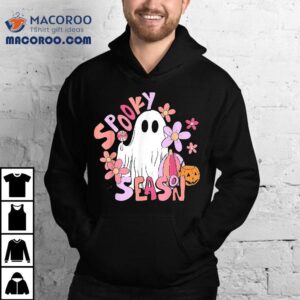 Retro Cute Ghost Spooky Season Funny Halloween Shirt