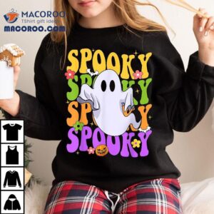 Retro Groovy Ghost Halloween Costume S Spooky Vibes Tshirt