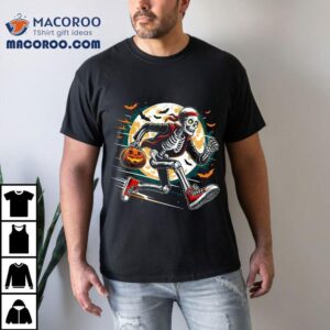 Running Skeleton Halloween Costume Sport Marathon Runner Tshirt