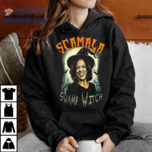 Scamala Swamp Witch Funny Anti Kamala Harris 2024 Halloween Shirt
