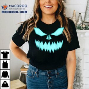 Scary Spooky Halloween Jack O Lantern Face Pumpkin Boys Tshirt