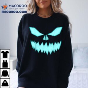 Scary Spooky Halloween Jack O Lantern Face Pumpkin Boys Tshirt