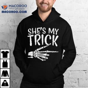 Shes My Trick Matching Couple Halloween Costume Boyfriend Shirt