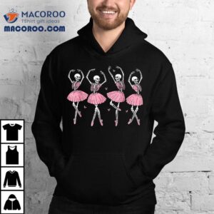 Skeleton Ballerinas Ballet Dance Cute Girl Halloween Costume Shirt