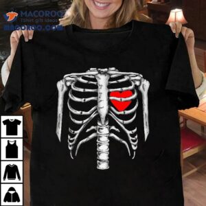 Skeleton Rib Cage Heart Xray Halloween Easy Costume Shirt Skeleton Rib Cage Heart Xray Halloween Easy Costume Shirt