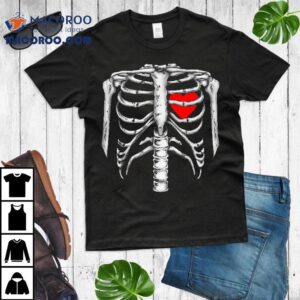 Skeleton Rib Cage Heart Xray Halloween Easy Costume Tshirt