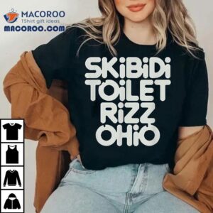Skibidi Toilet Rizz Ohio Funny Meme Retro Vintage Birthday Tshirt