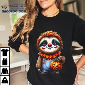 Sloth Halloween Clown Outfit Cute Kawaii Shirt Sloth Halloween Clown Outfit Cute Kawaii Shirt