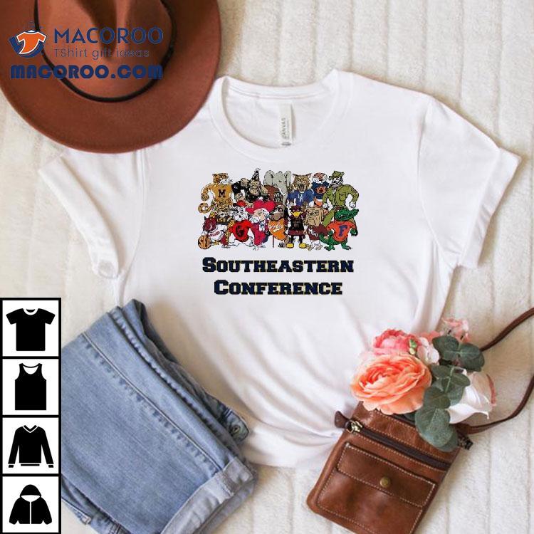 Southeastern Conference Sport Teams Mascot Shirt Southeastern Conference Sport Teams Mascot Shirt