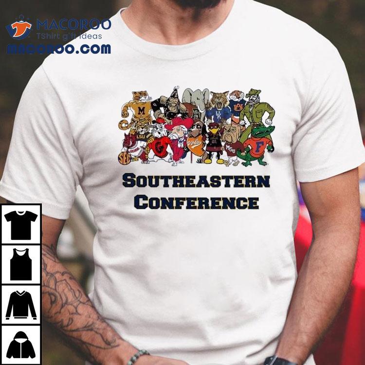Southeastern Conference Sport Teams Mascot Shirt Southeastern Conference Sport Teams Mascot Shirt