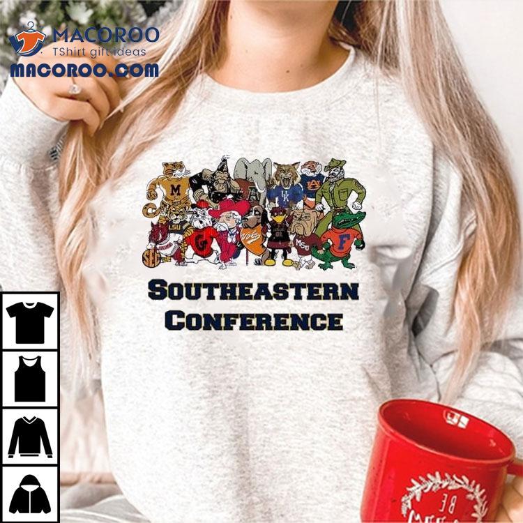 Southeastern Conference Sport Teams Mascot Shirt Southeastern Conference Sport Teams Mascot Shirt