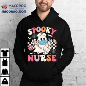 Spooky Nurse Ghost Halloween Cute Groovy Nursing Shirt