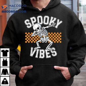 Spooky Squad Dabbing Skeleton Monster Kids Boys Halloween Tshirt