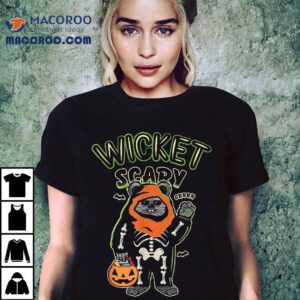 Star Wars Halloween Wicket Scary Ewoks Grrr Big Chest Logo Shirt Star Wars Halloween Wicket Scary Ewoks Grrr Big Chest Logo Shirt