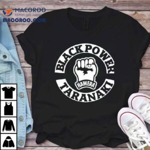 Stuff Black Power Hawera Taranaki Logo Tshirt