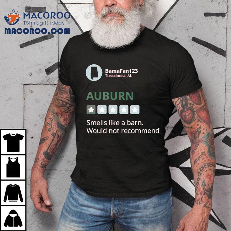Suburn Smells Like A Barn Would Not Recommend Shirt Suburn Smells Like A Barn Would Not Recommend Shirt