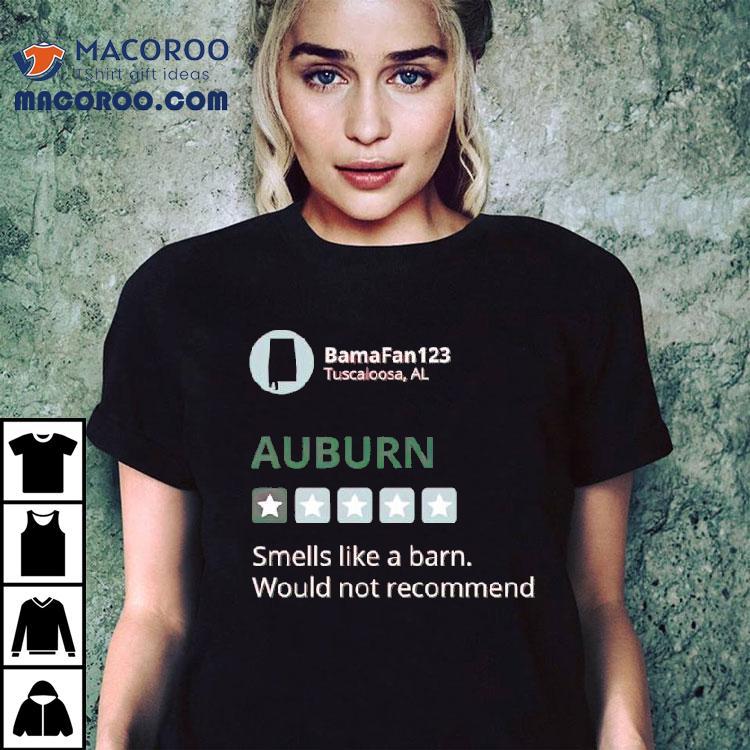 Suburn Smells Like A Barn Would Not Recommend Shirt Suburn Smells Like A Barn Would Not Recommend Shirt