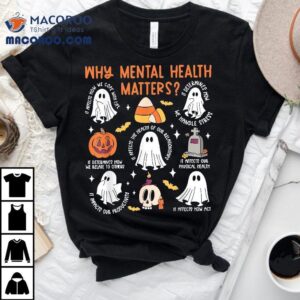 Tal Health Ghost Halloween Therapist School Psychologist Shirt