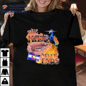 The Fking The Ride Never Ends Horse Tshirt