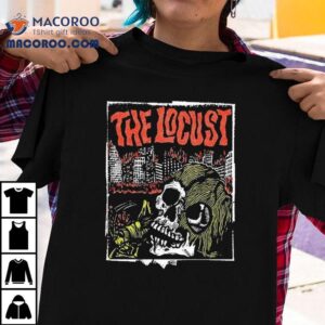 The Locust Apocalypse Post Party Skull Tshirt