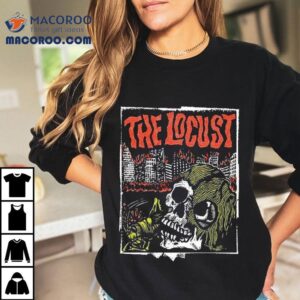 The Locust Apocalypse Post Party Skull Tshirt